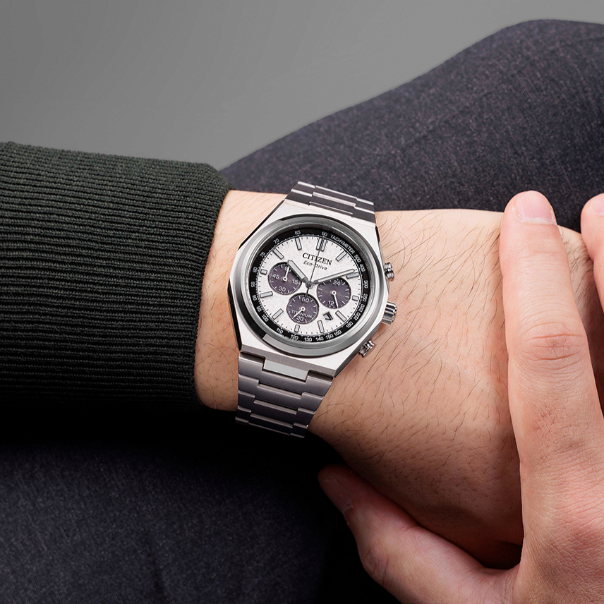 Zenshin Eco-Drive Chronograph Super Titanium Watch CA4610-85A