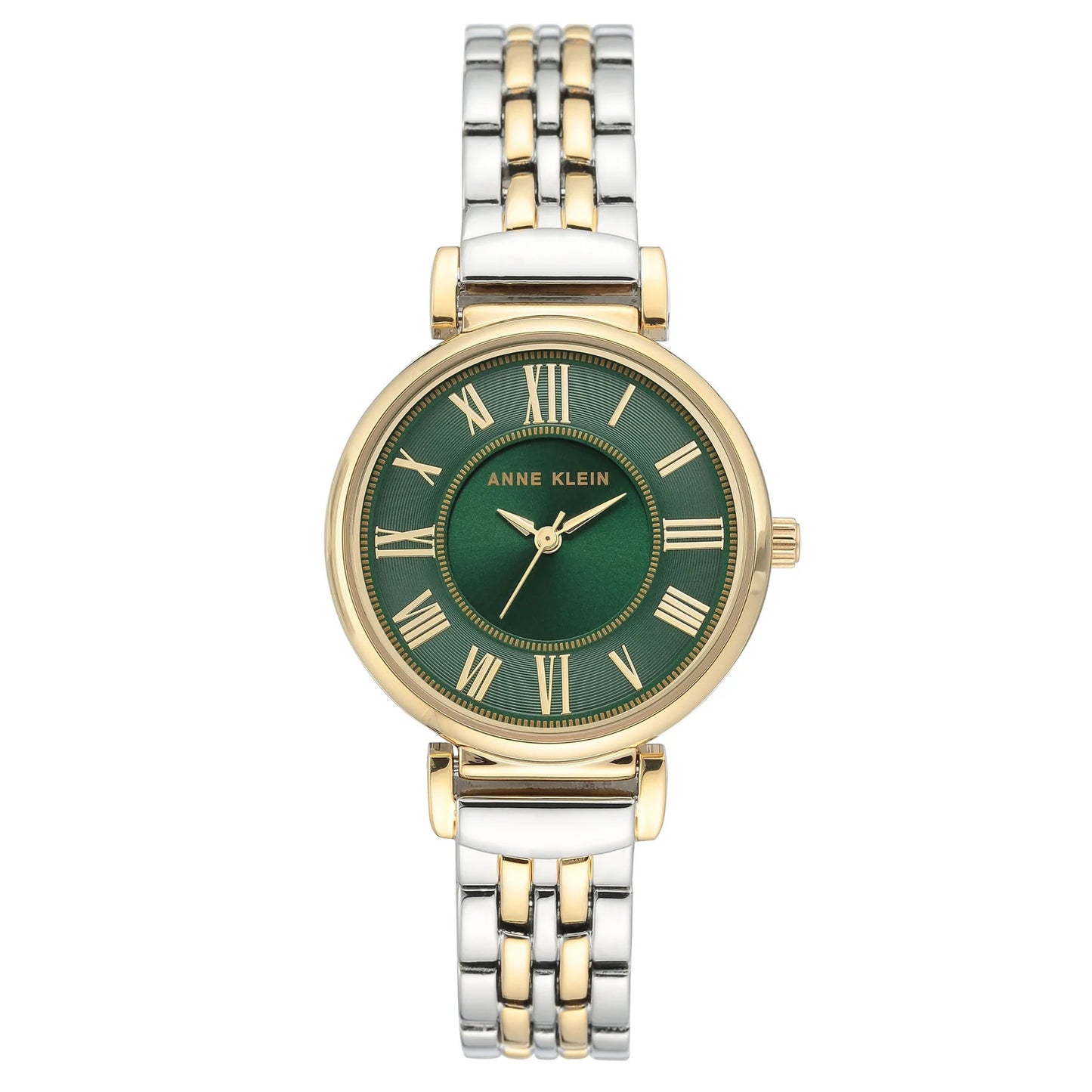 Two-Tone Band Green Dial Women's Watch AK/2159GNTT