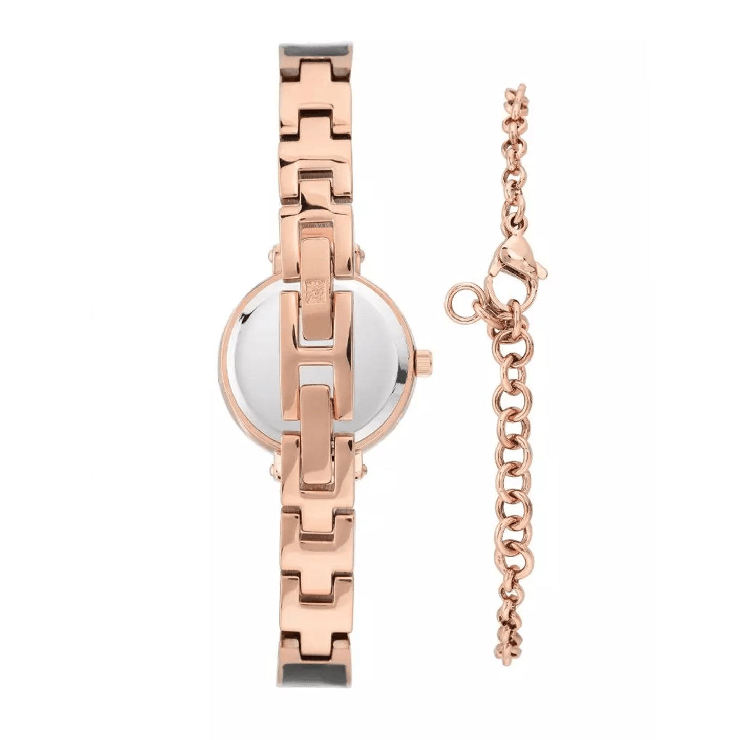 Genuine Diamond Dial Bangle Watch with Bracelet Set AK/3620BKST