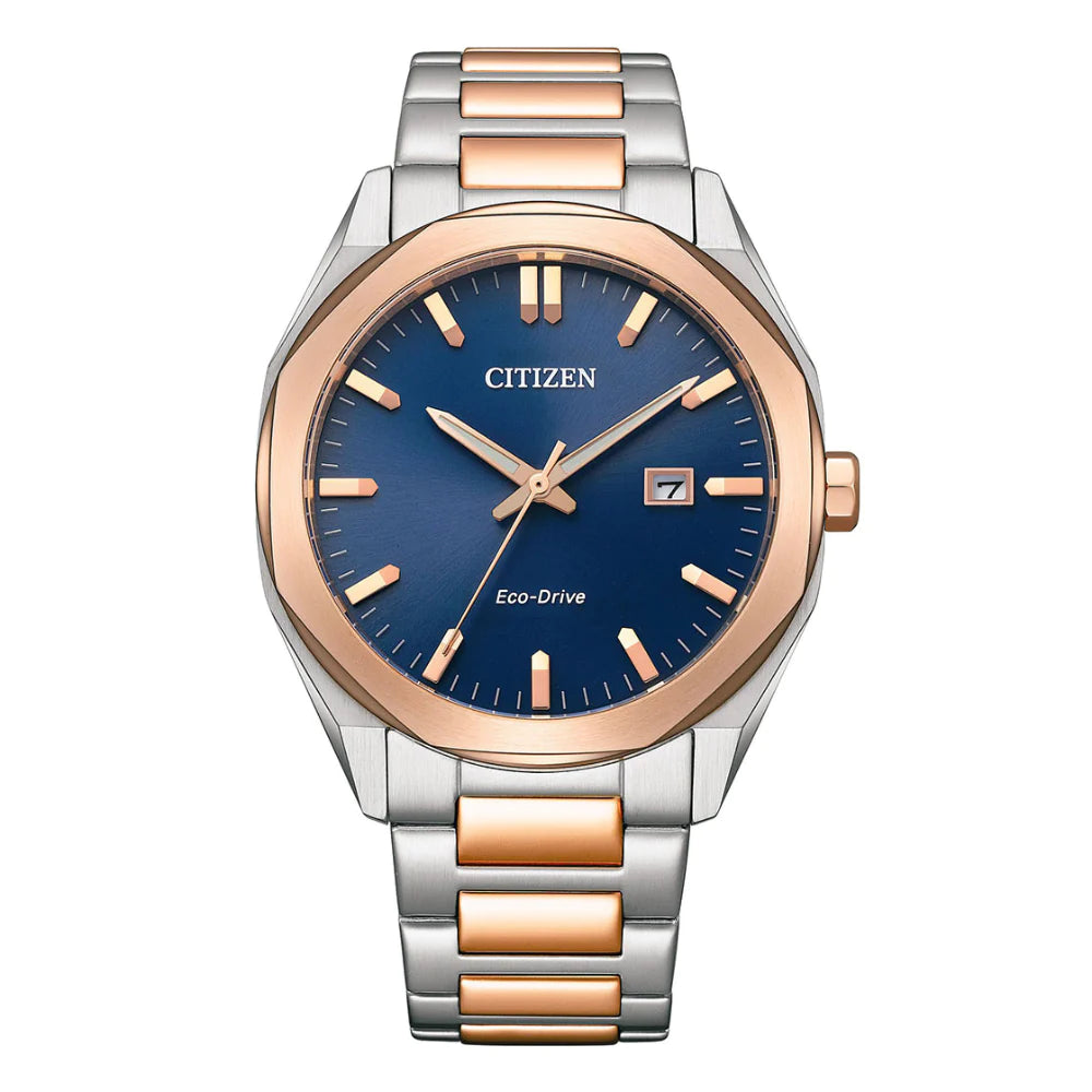 Eco Drive Two-Tone Gents Watch BM7606-84L
