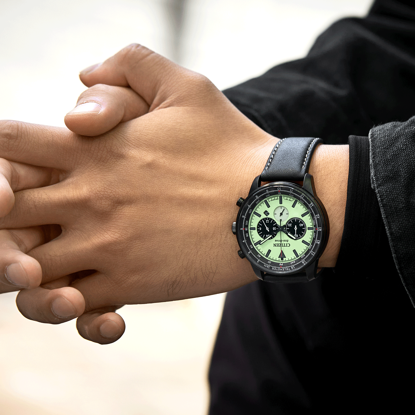 Eco Drive Chronograph Luminous Watch CA4505-21X