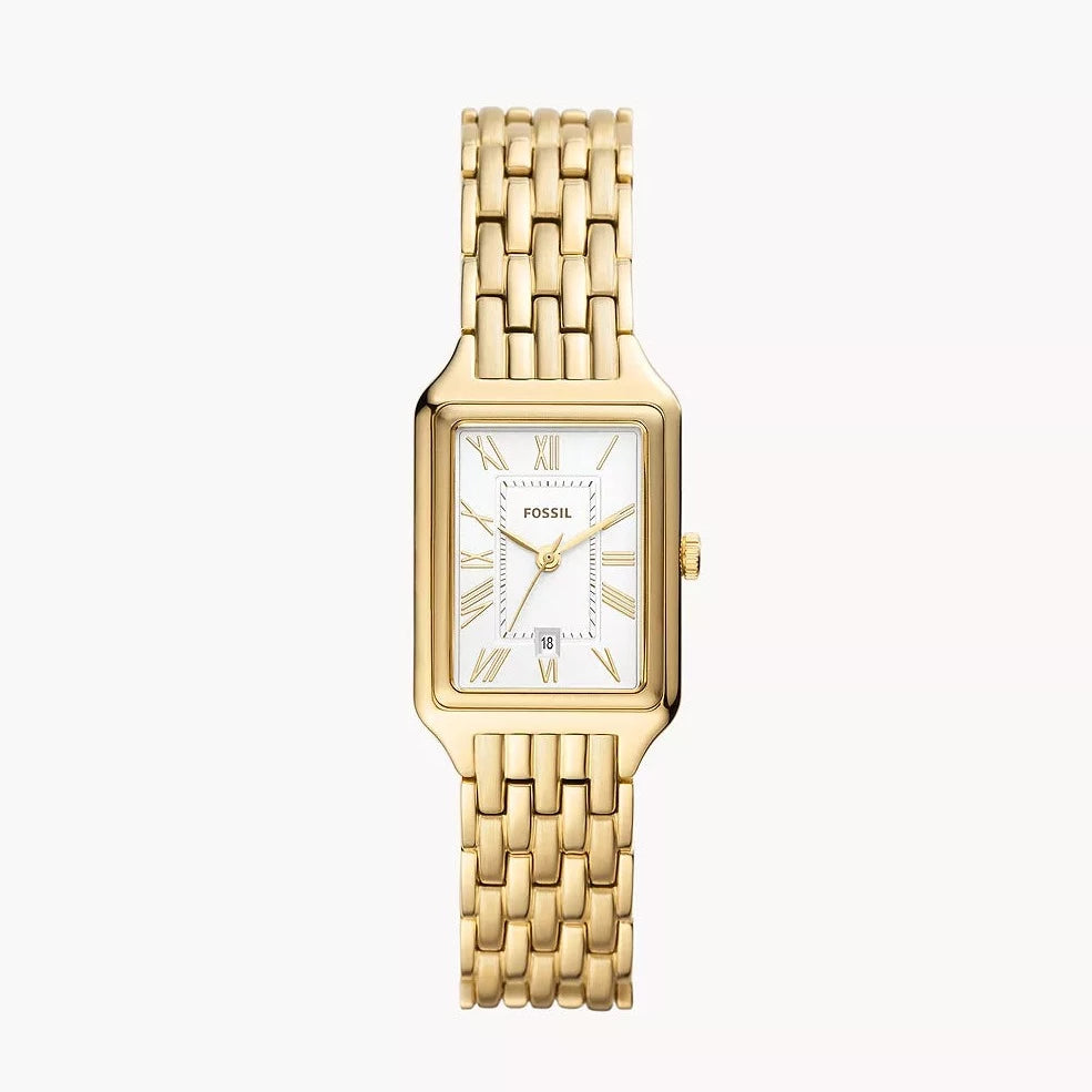 Raquel Three-Hand Date Gold-Tone Stainless Steel Watch
