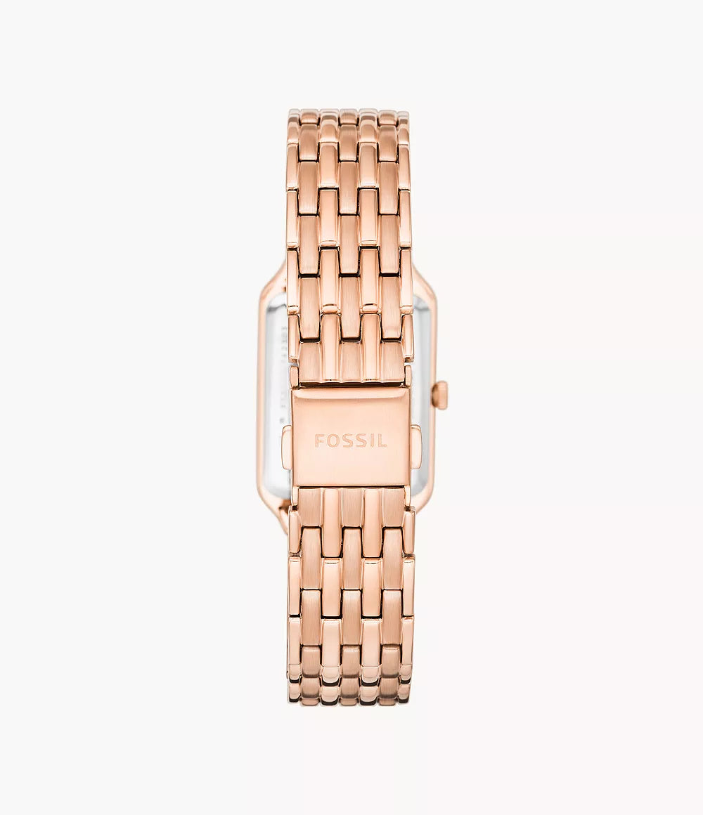 Raquel Three-Hand Date Rose Gold-Tone Stainless Steel Watch