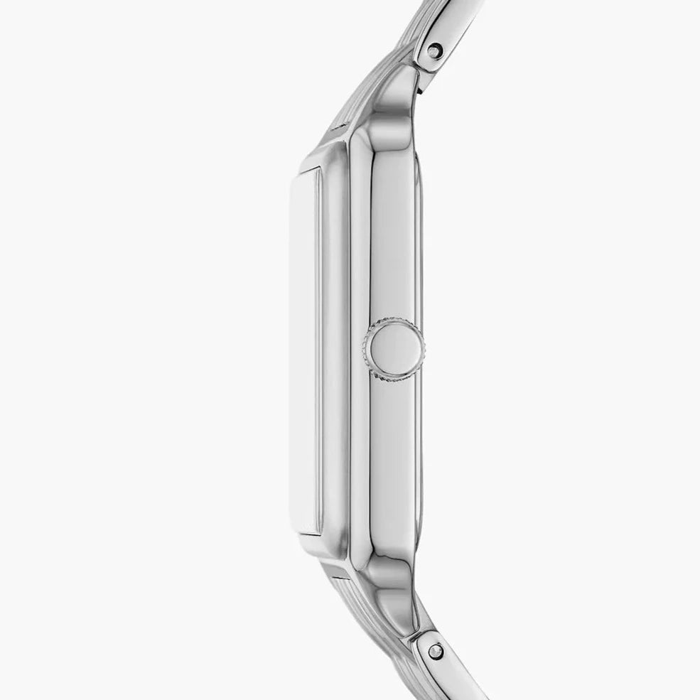 Raquel Three-Hand Date Stainless Steel Watch