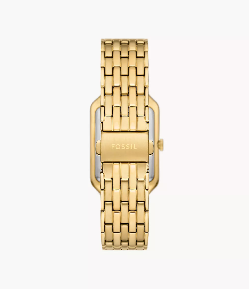 Raquel Three-Hand Date Gold-Tone Stainless Steel Watch
