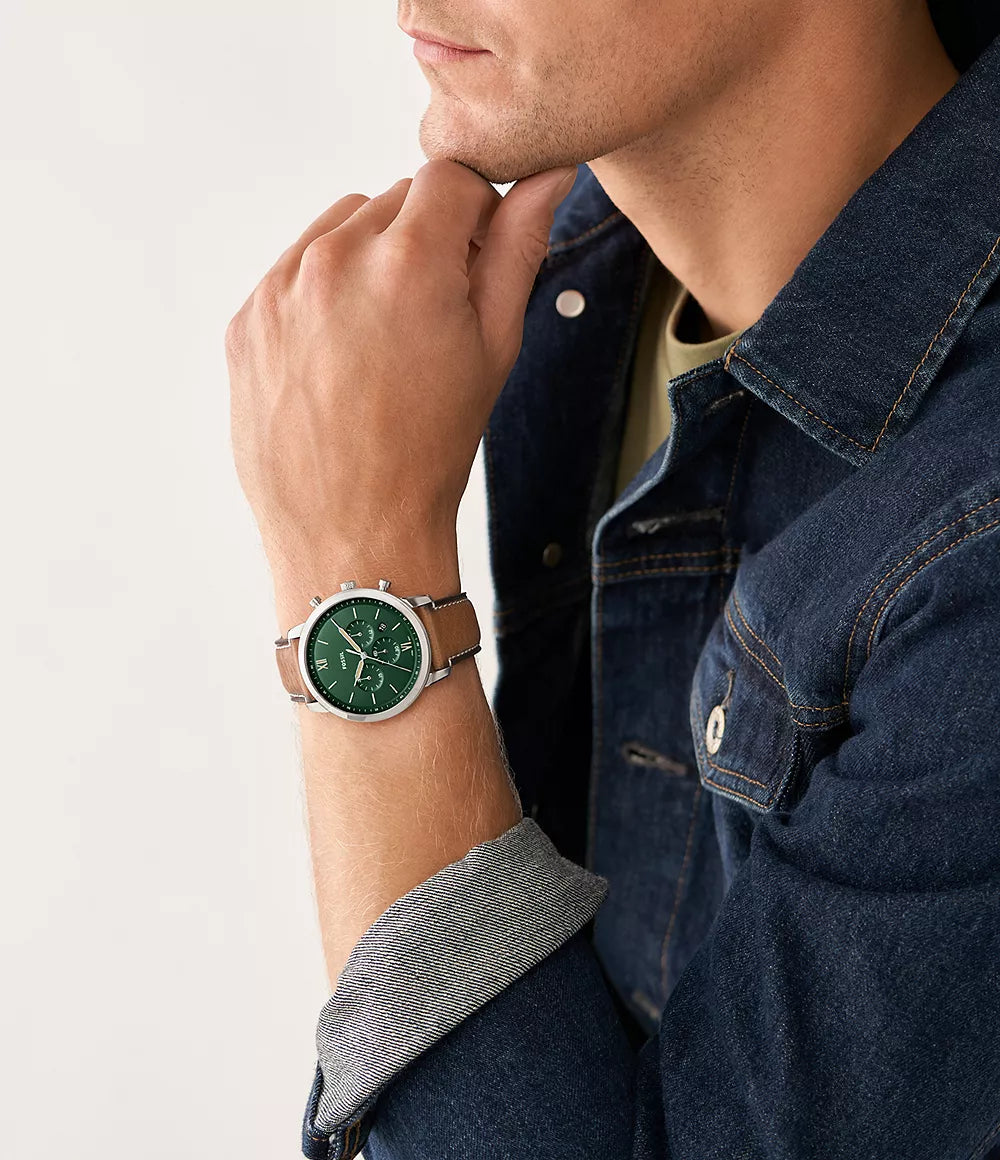 Neutra Chronograph Tan LiteHide™ Leather Watch