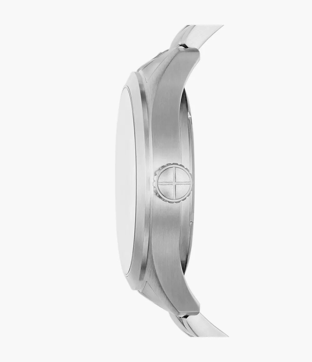 Defender Solar-Powered Stainless Steel Watch