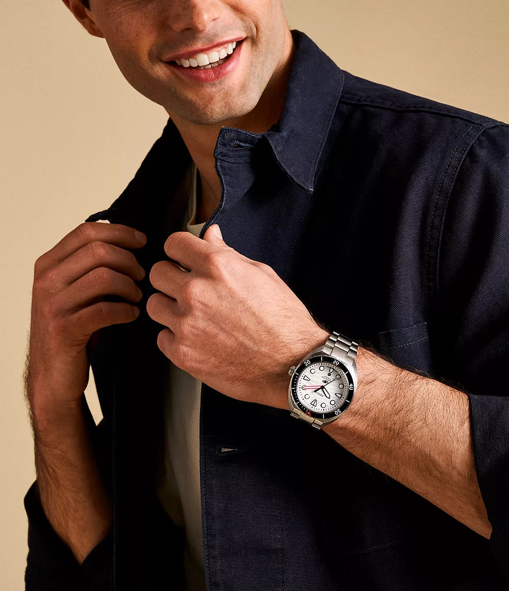 Breaker Three-Hand Date Stainless Steel Watch