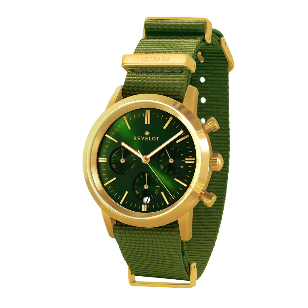 R4 Chrono Women Classic Metallic Green/Gold/Gold