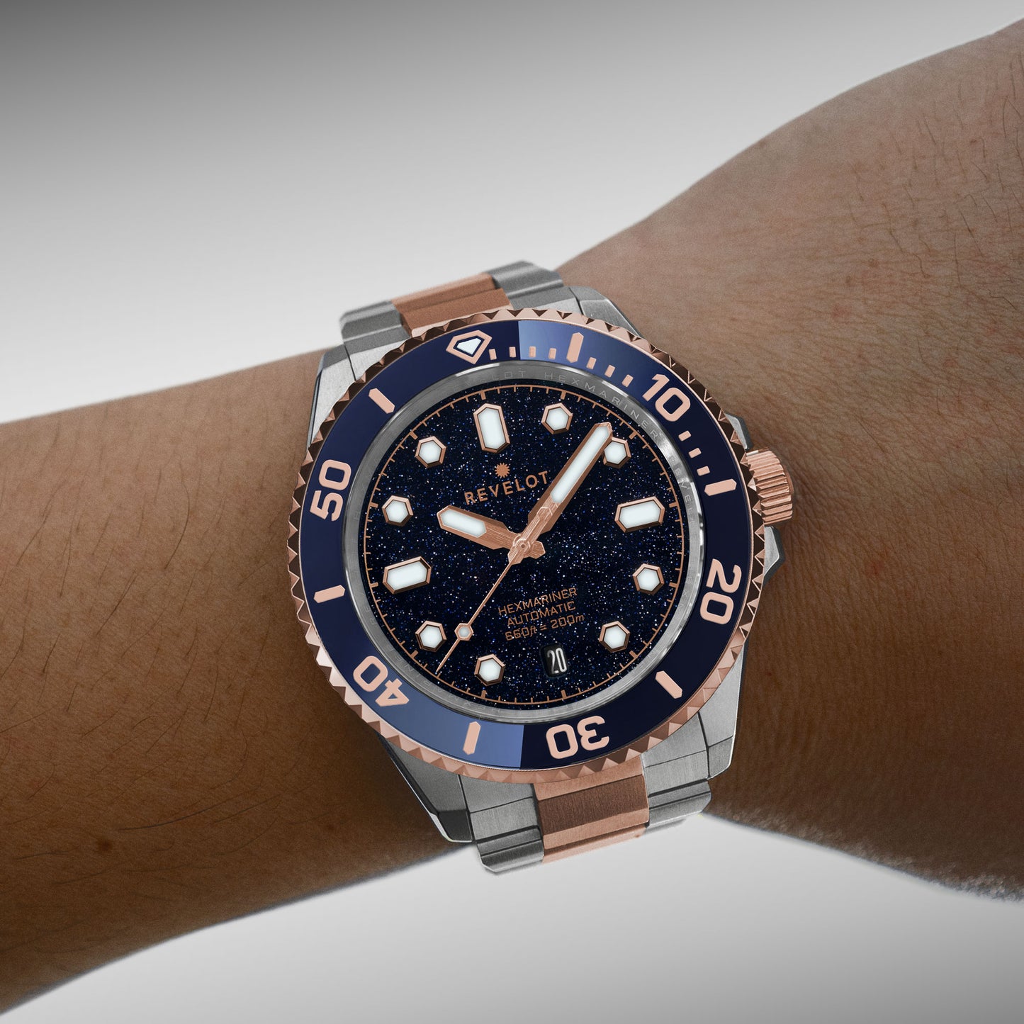 R11 Blue Aventurine Bicolor Steel