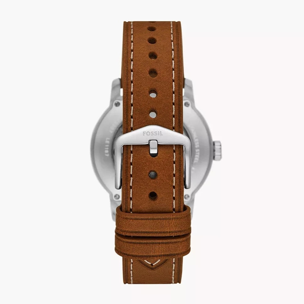 Disney x Fossil Limited Edition Automatic Medium Brown LiteHide™ Leather Watch