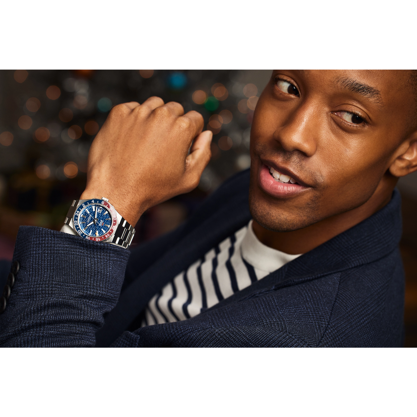 Series 8 800 Mechanical GMT Navy Dial Watch NB6030-59L