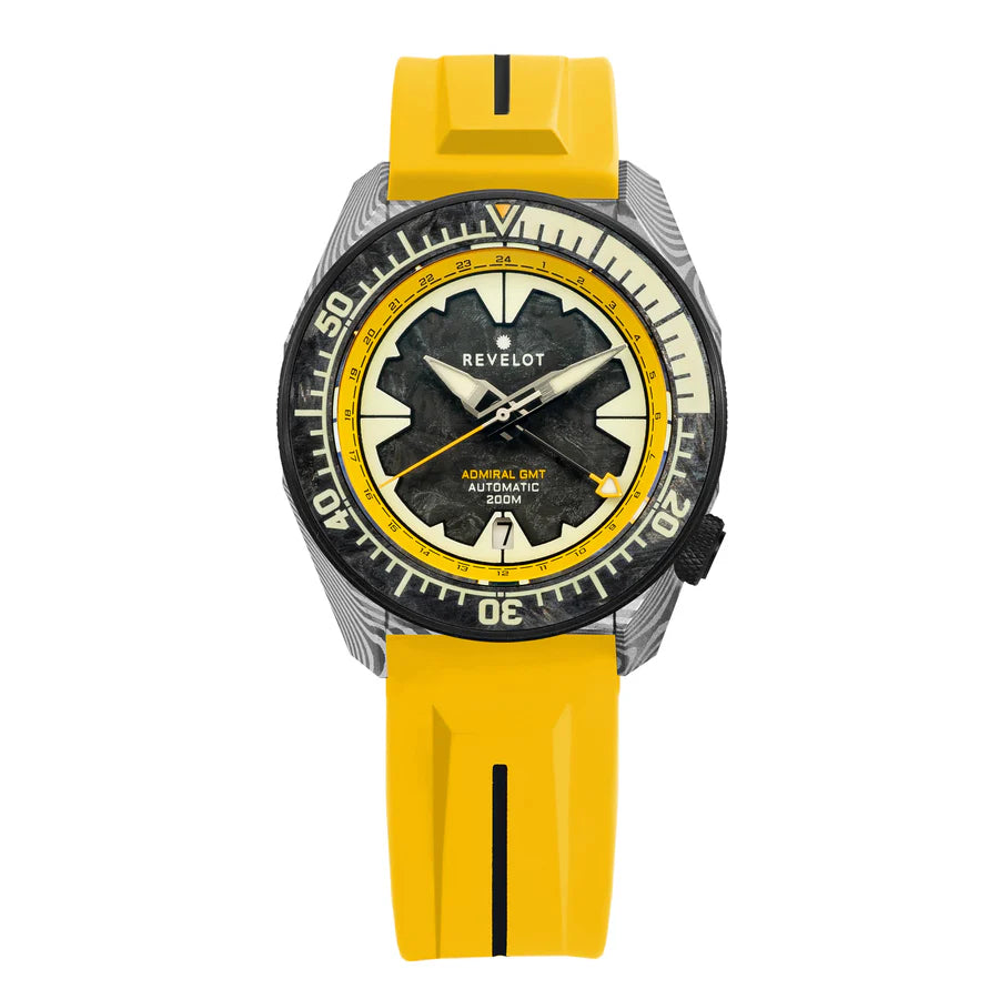 R10 Admiral GMT Damascus Carbon Fiber Limited Edition