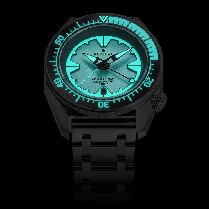 R10 Admiral GMT Glacier Luminova Steel