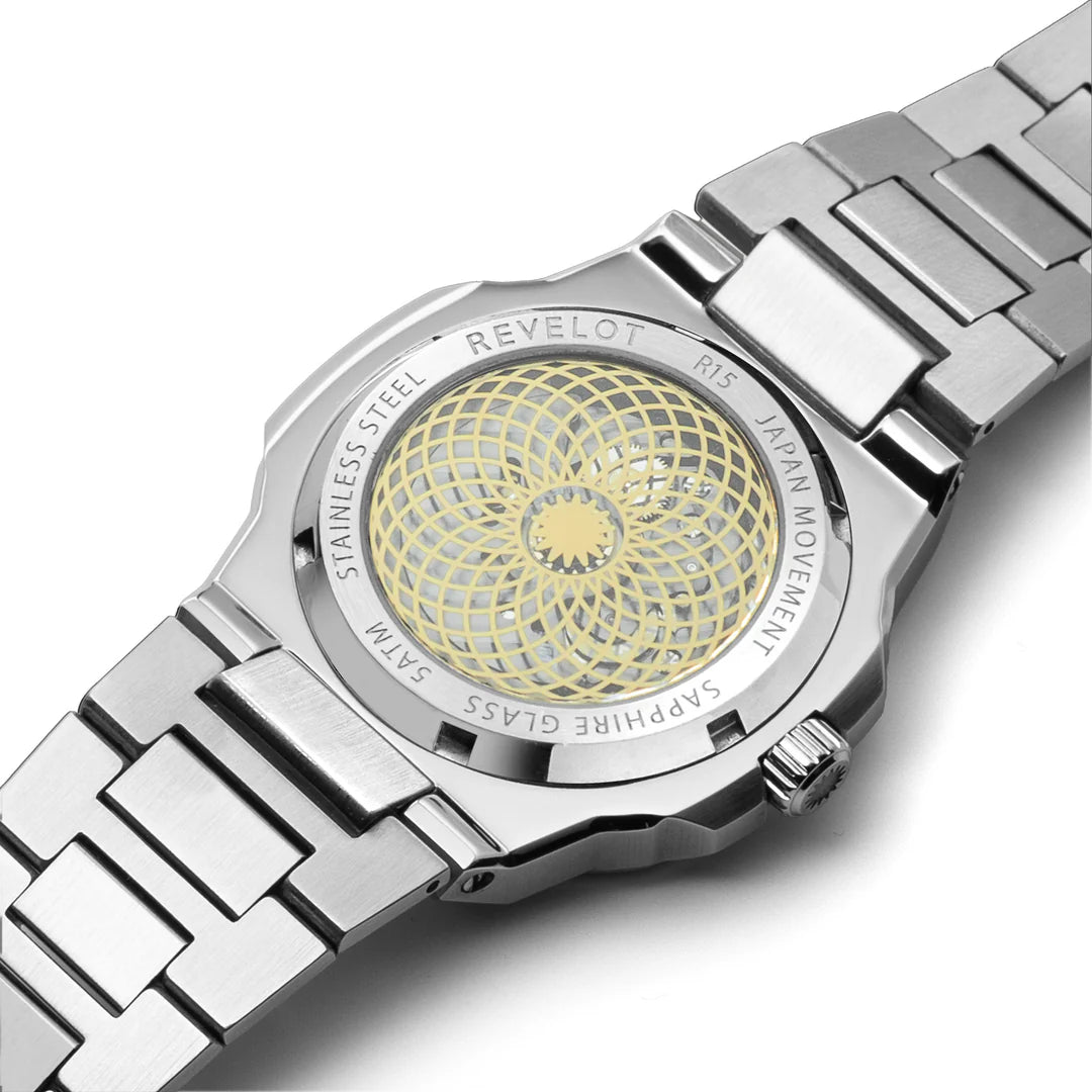 Gentus 40MM MOP Burgundy Steel (Automatic)