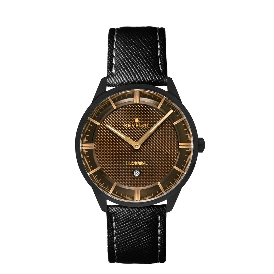 Universal 36mm Coffee Black Steel