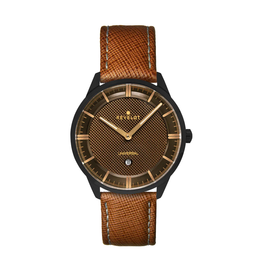 Universal 36mm Coffee Black Steel