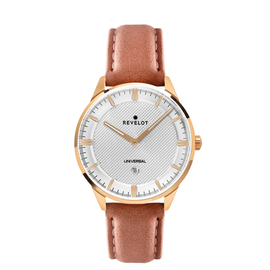 Universal 36mm White Semi-Rosegold