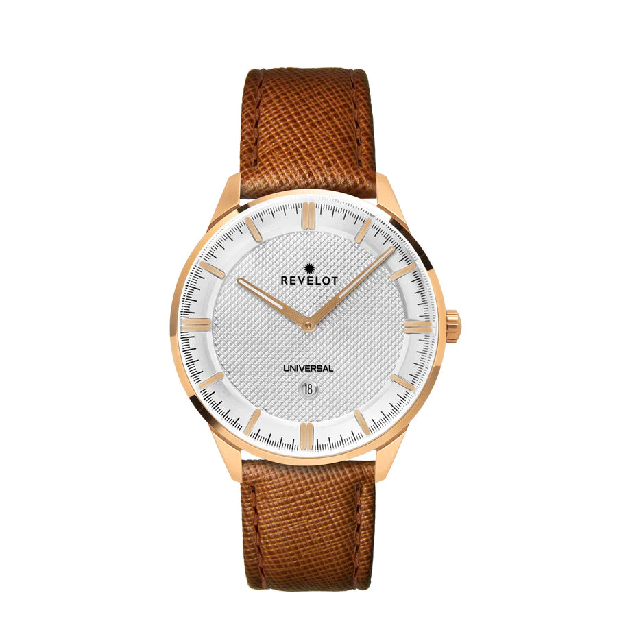 Universal 36mm White Semi-Rosegold