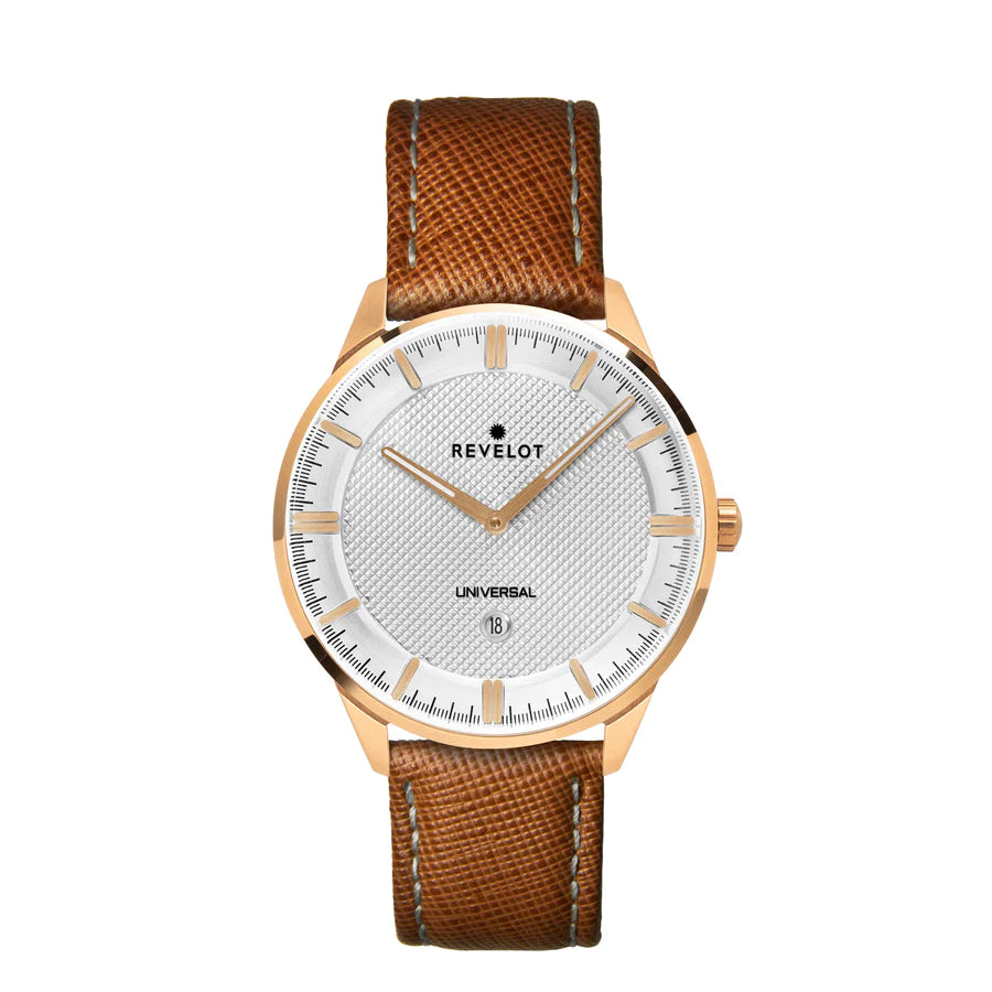 Universal 36mm White Semi-Rosegold