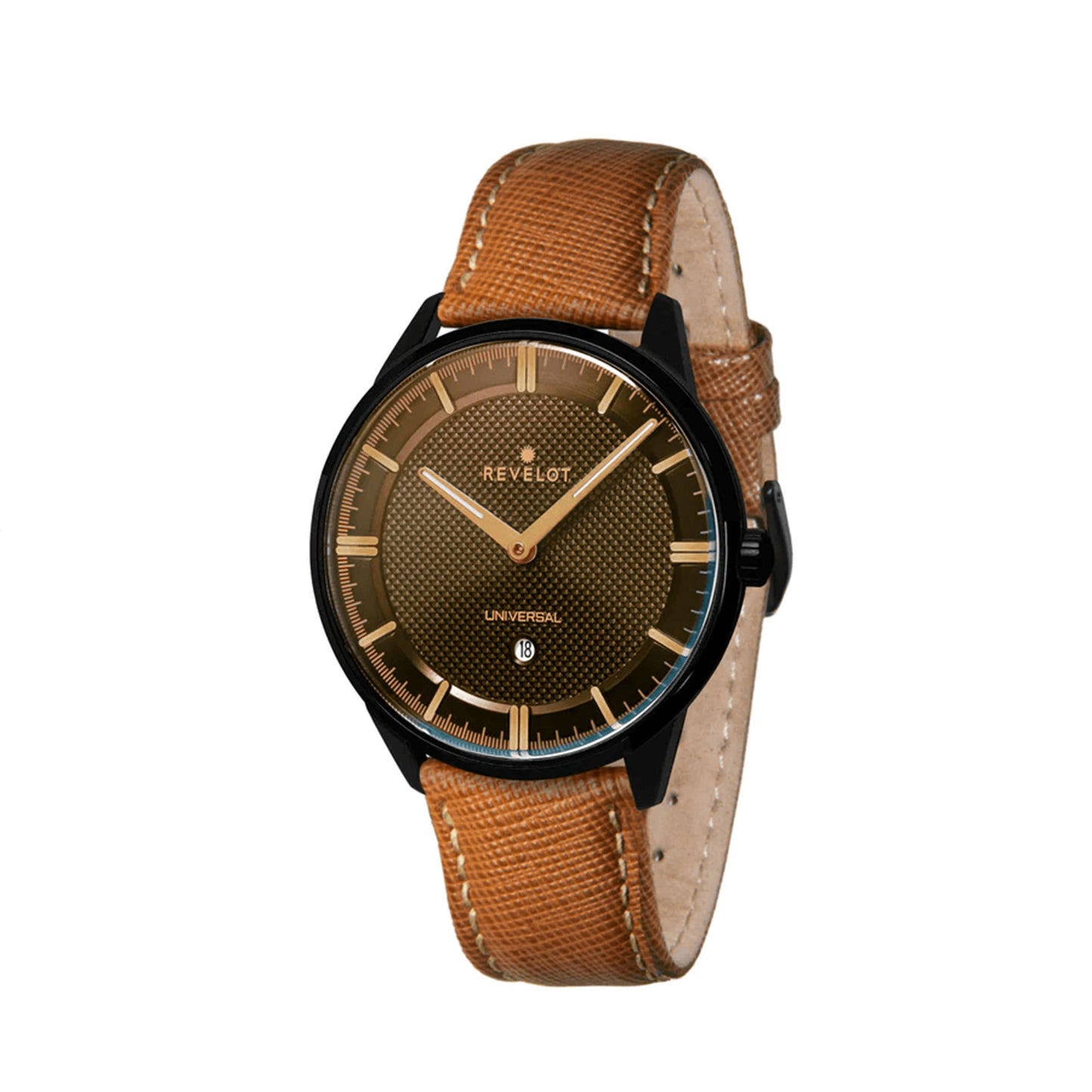 Universal 36mm Coffee Black Steel