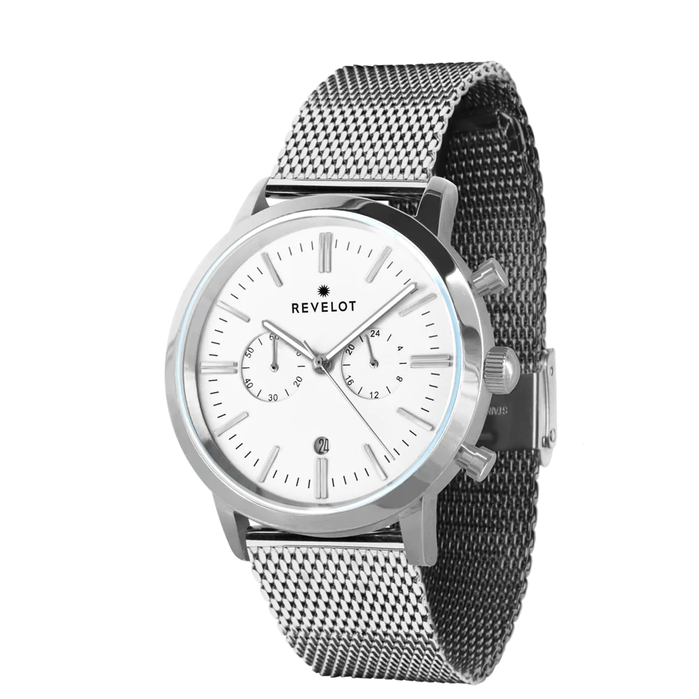 R1 Chrono Classic White/Silver/Silver