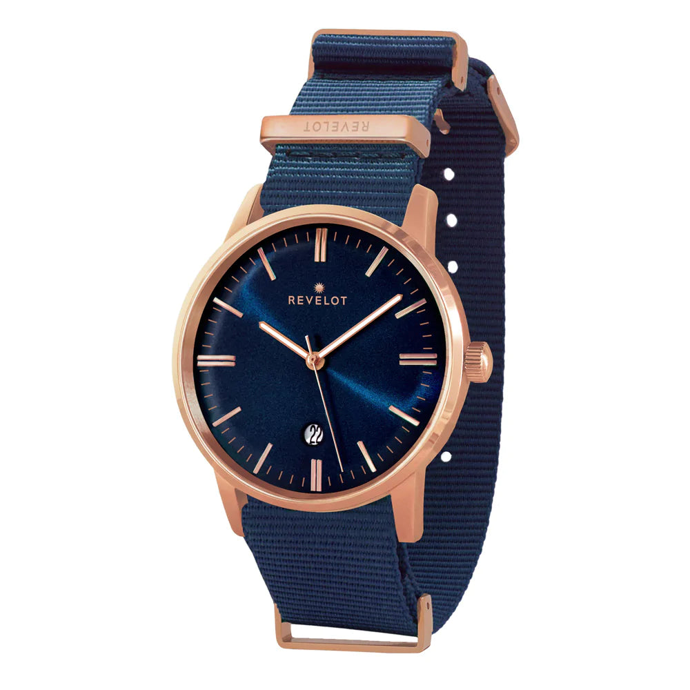 R2 Quartz Classic Blue/Rose Gold/Rose Gold