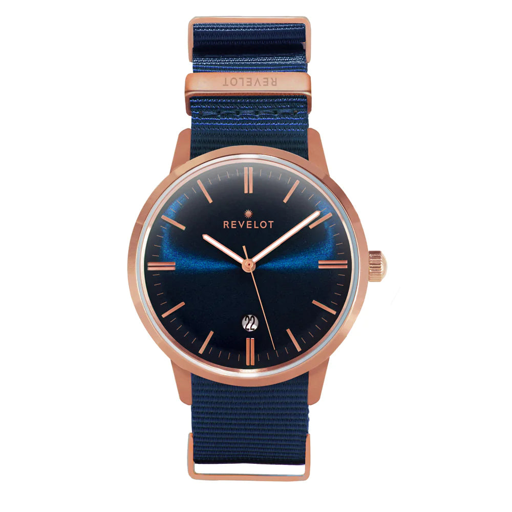 R2 Quartz Classic Blue/Rose Gold/Rose Gold