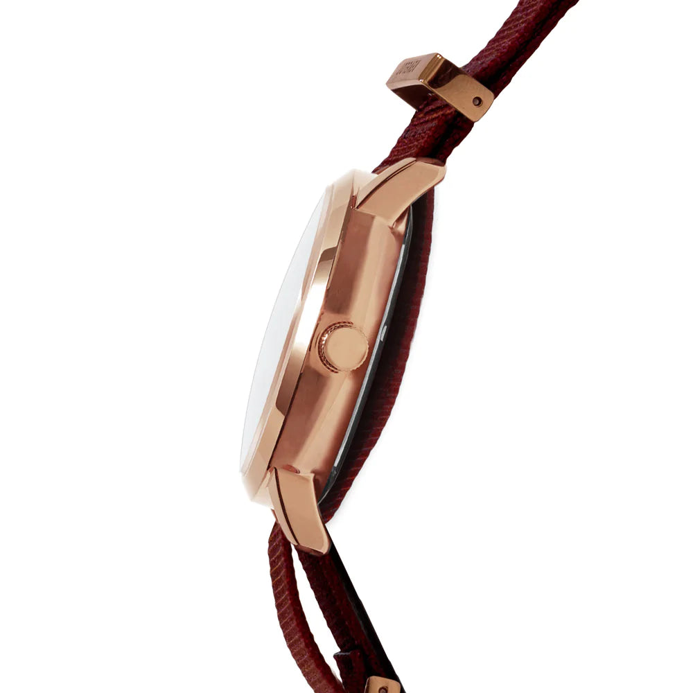 R3 Ladies Quartz Classic Maroon/Rose Gold/Rose Gold V2