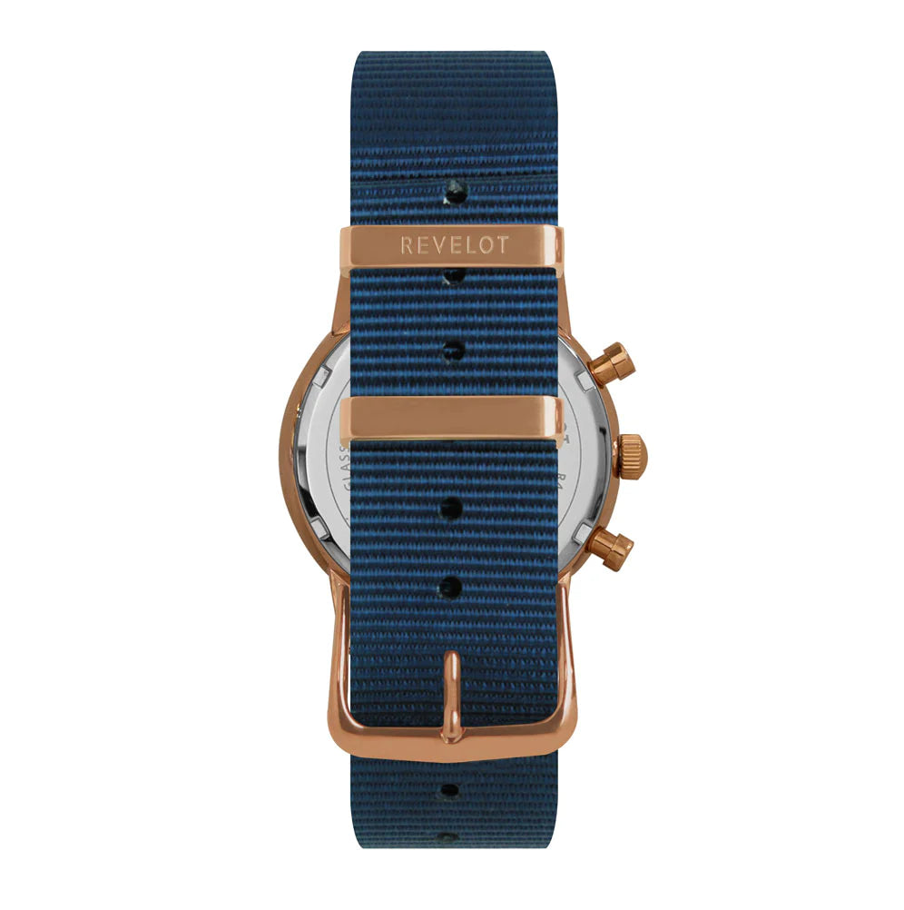 R4 Chrono Women Classic Metallic Blue/Rose Gold/Rose Gold