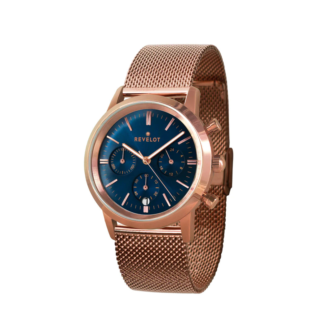 R4 Chrono Women Classic Metallic Blue/Rose Gold/Rose Gold