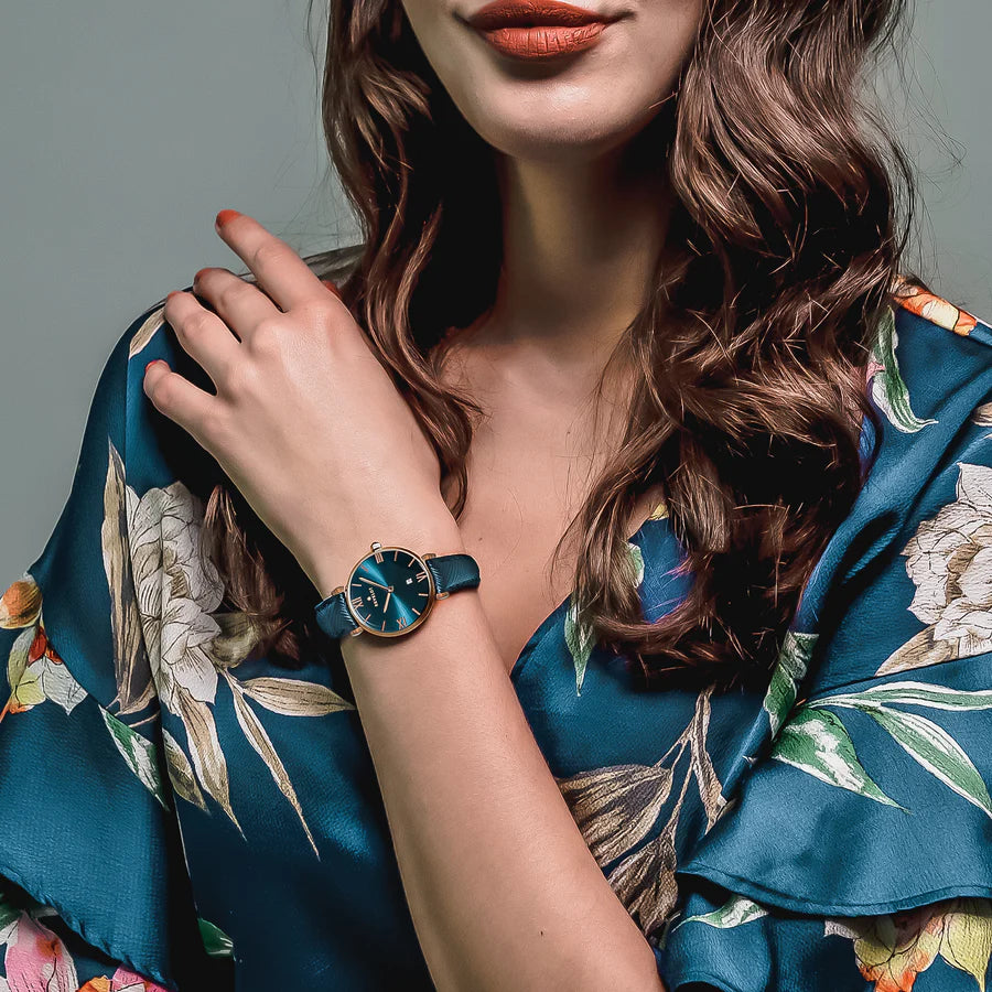 R5 Femme Blue/Rose Gold/Rose Gold