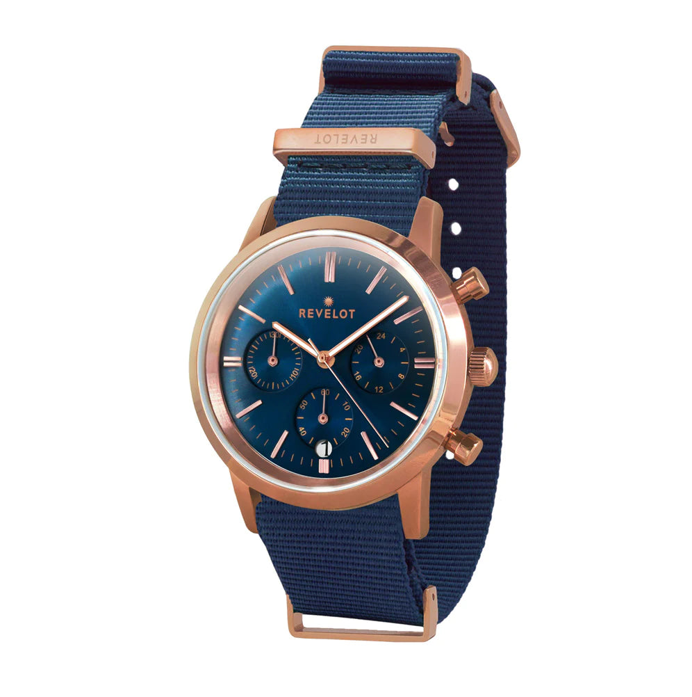 R4 Chrono Women Classic Metallic Blue/Rose Gold/Rose Gold