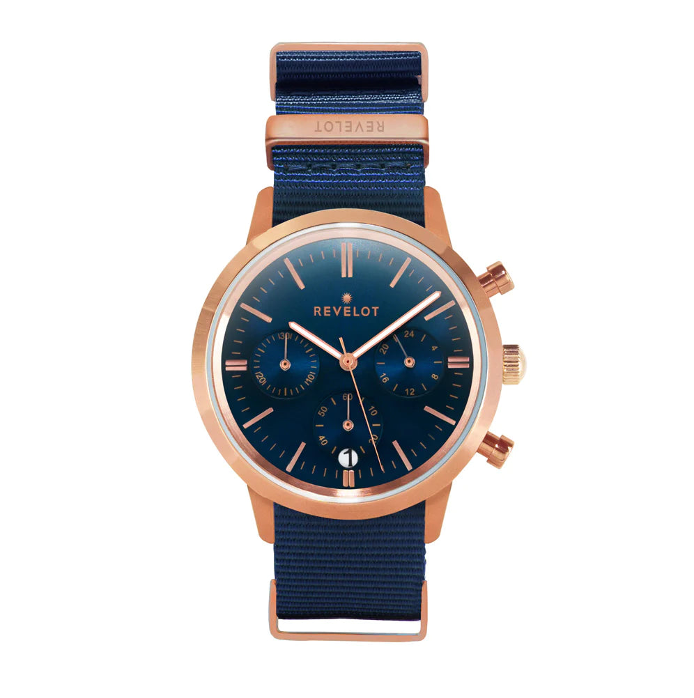 R4 Chrono Women Classic Metallic Blue/Rose Gold/Rose Gold