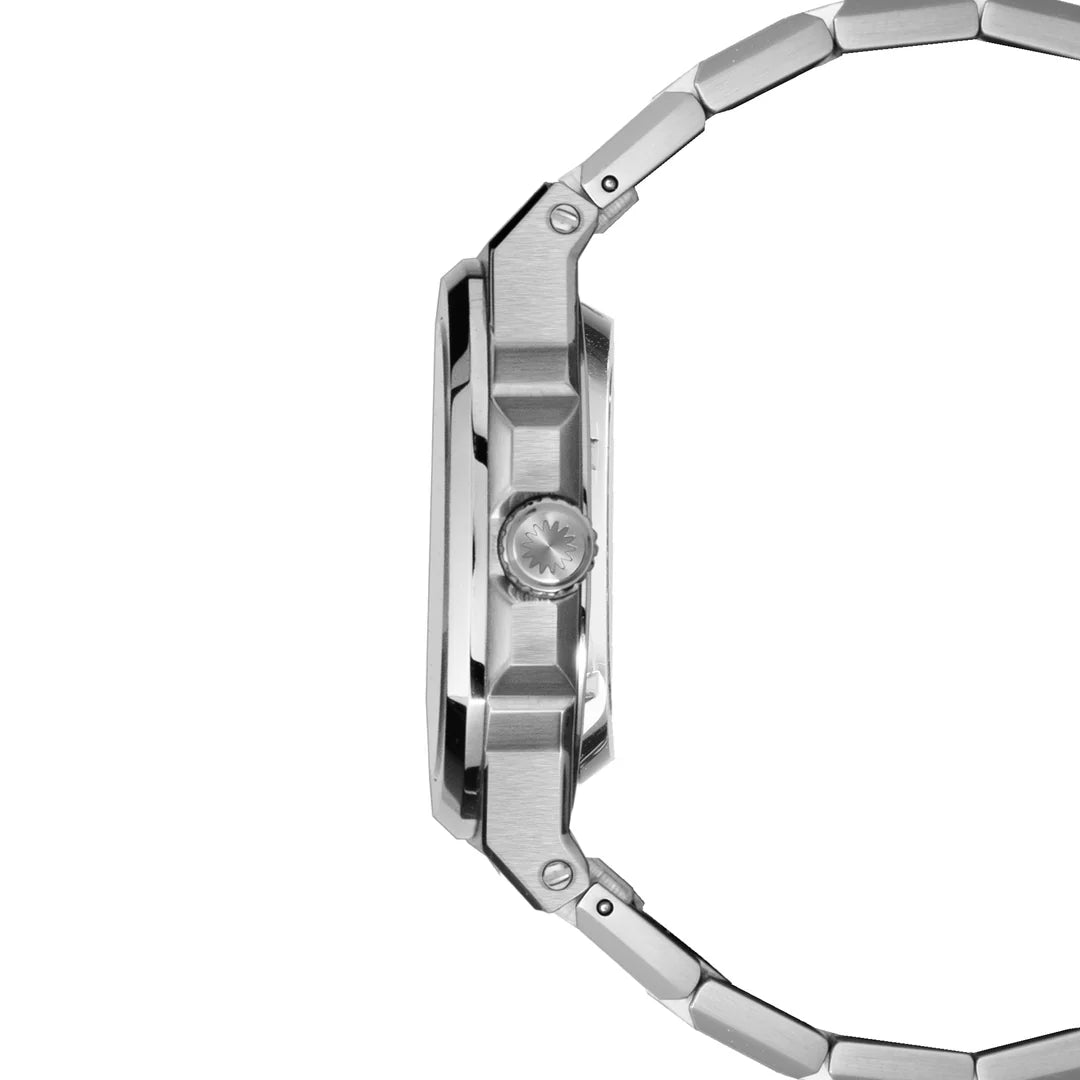 Gentus 40MM Black Aventurine Steel (Automatic)