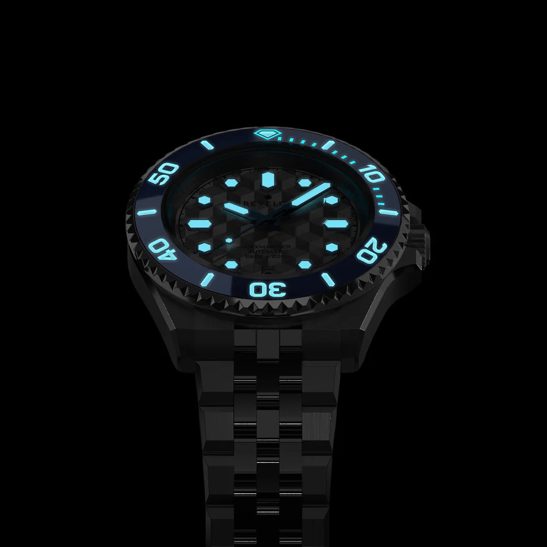 Hexmariner 42 Metallic White CNC Guilloche