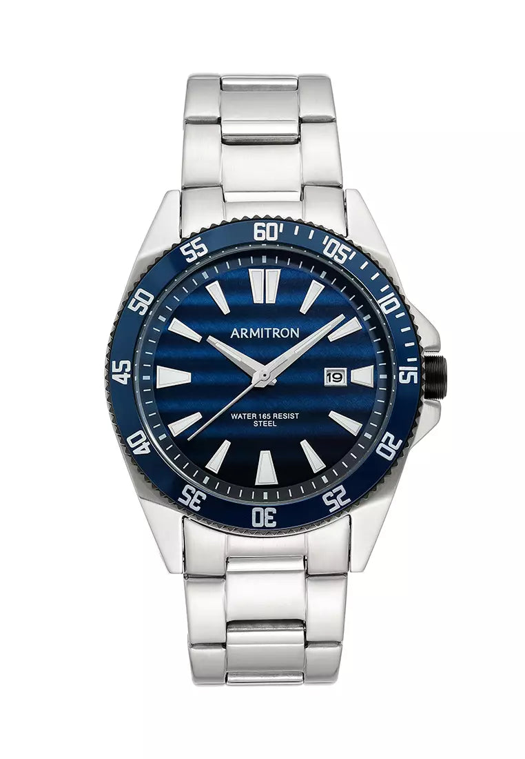 Armitron Multi function 42mm Watch Blue/Silver (20-5442NVSV)