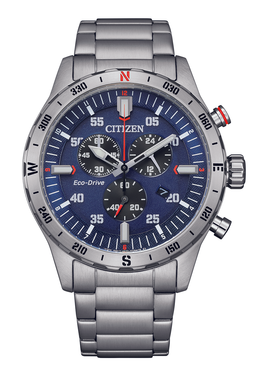 Eco-Drive Chronograph Watch AT2520-89L
