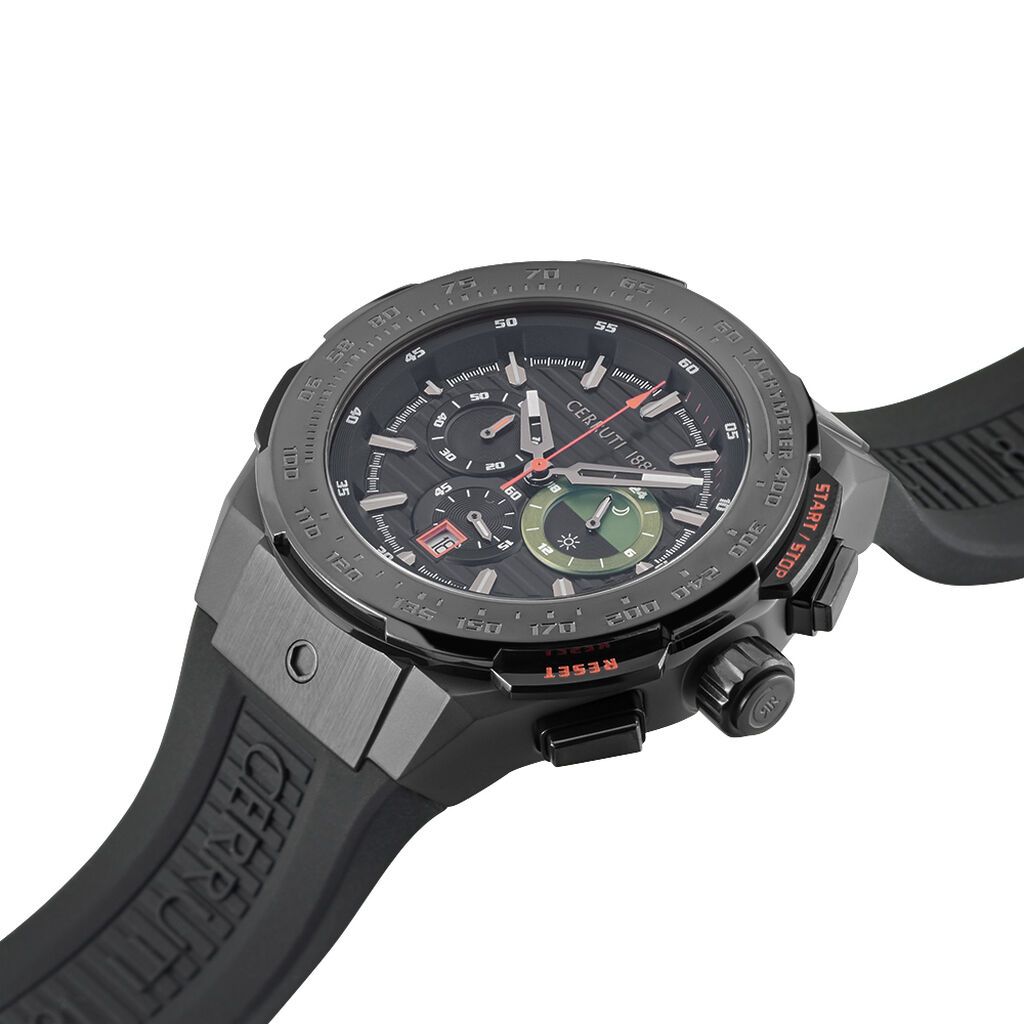 Ruscello Black Rubber Chronograph