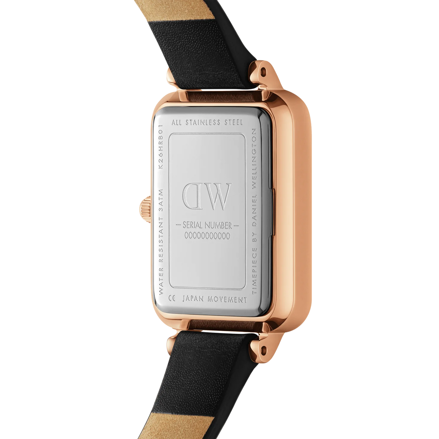 Quadro Roman Numerals Sheffield Rose Gold Watch DW00100689