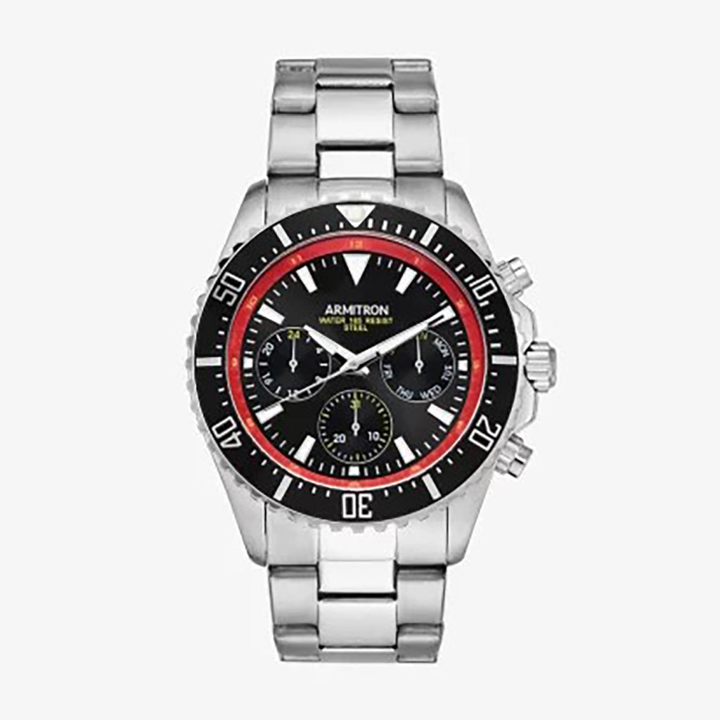 Armitron Multi function 52mm Watch Silver (20-5351BRSV)