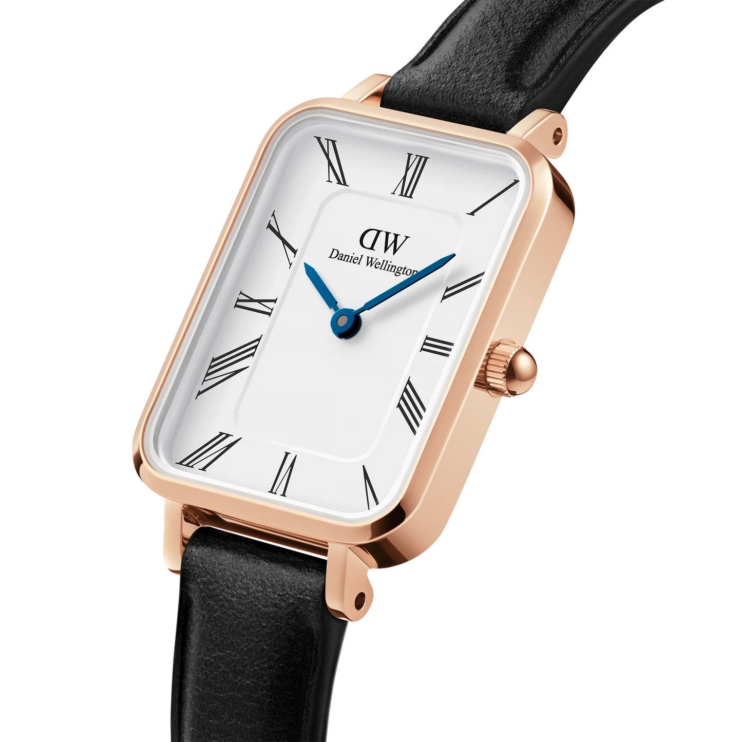 Quadro Roman Numerals Sheffield Rose Gold Watch DW00100689