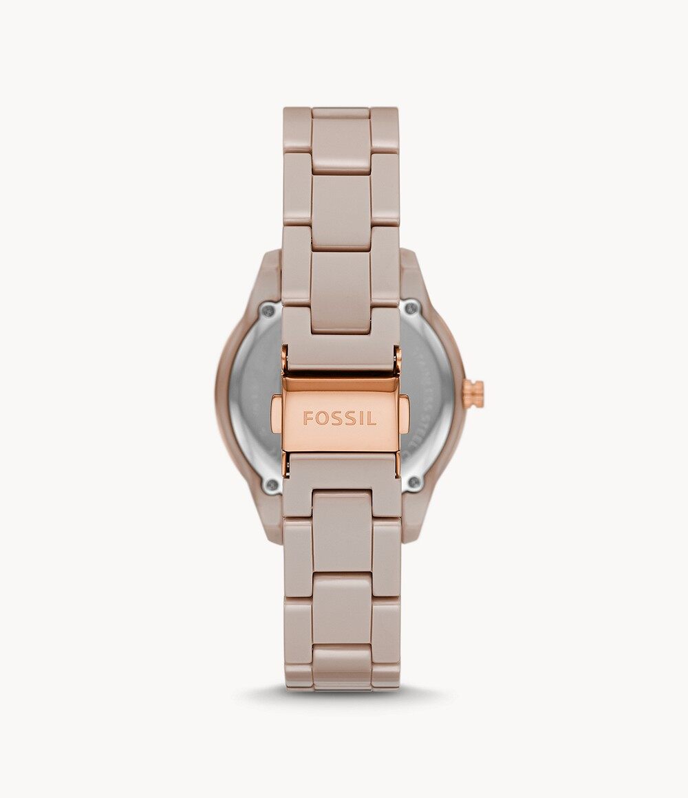 Stella Multifunction Caramel Ceramic Watch
