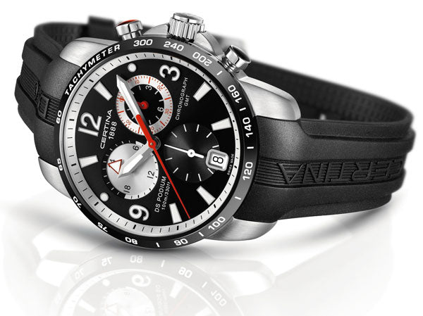 DS Podium Chronograph Men's Black GMT Watch (CLEARANCE)