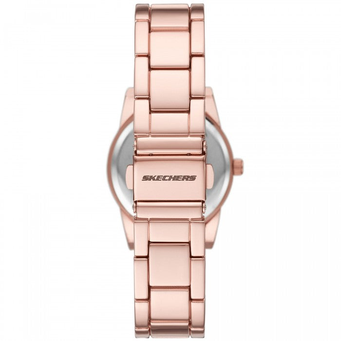 Quartz Mother of Pearl Dial Rose Gold-Tone Metal Strap+ Bracelet Gift Set