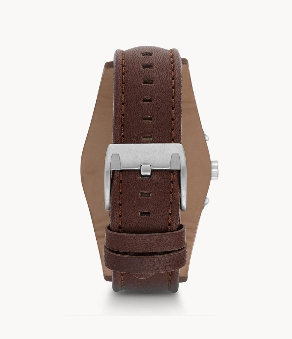 Coachman Chronograph Brown Leather Watch