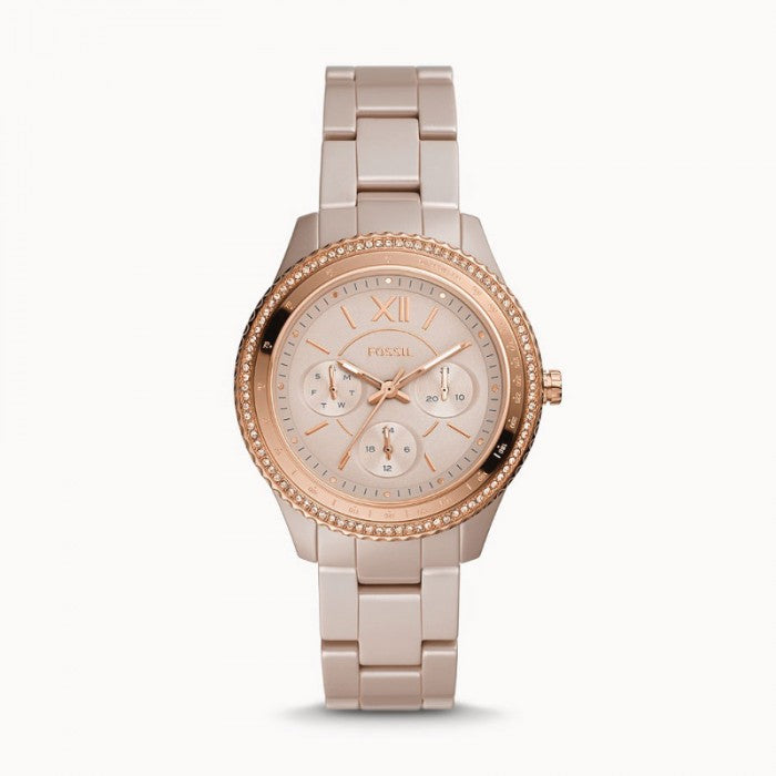 Stella Multifunction Caramel Ceramic Watch