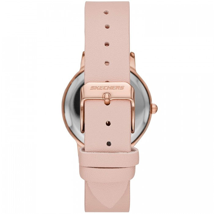 Analog Quartz Rose Gold-Tone Alloy Case Watch + 2 Free Silicone Strap