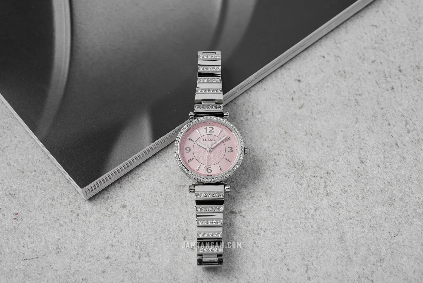 Carlie Three-Hand Stainless Steel Watch