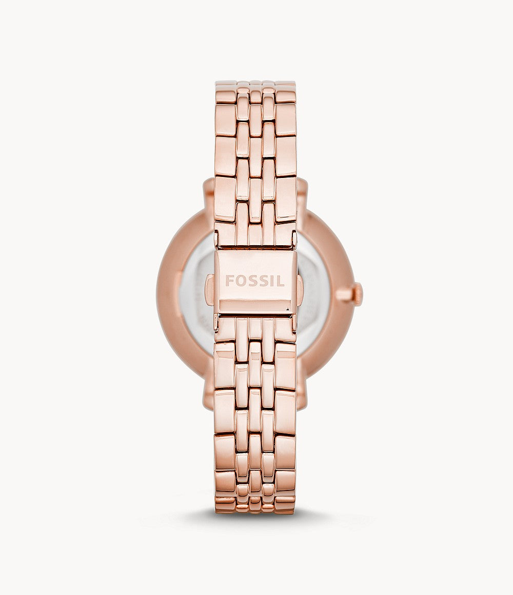Jacqueline Rose-Tone Stainless Steel Watch